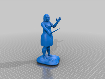 witch - dungeons dragons beta banoodler People attacker mobile 3d print model - Mito3D