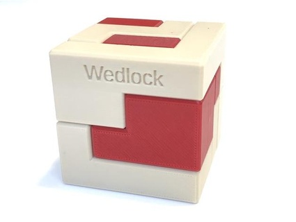 wedlock - interlocking puzzle szl moln asiegel Puzzles 3d 3d print model - Mito3D