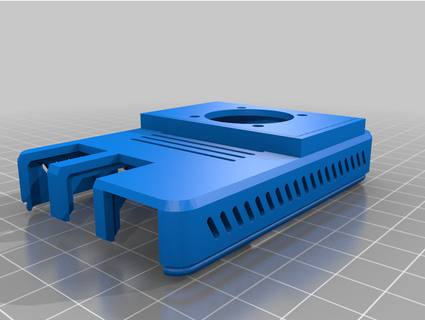 frambuesa pi impresora carril caso funda speedysk1 3D accesorios enfriamiento ventilador montar iphone octoprint 4 hilandero 3d print model - Mito3D