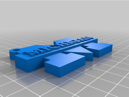 um llavero tokidre llaveros 3d print model - Mito3D