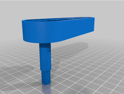flusher handle bramin Replacement Parts toilet 3d print model - Mito3D