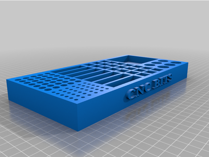 cnc bits tray strick9land DIY 3d print model - Mito3D