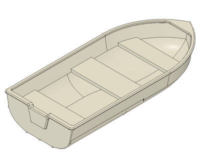 open lake boat model paddy mcgowan Vehicles 3dsets accessory 3d print model - Mito3D