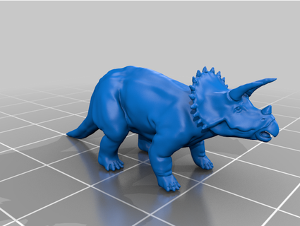 Triceratops dot kit yaratıklar Dinozor 3d print model - Mito3D