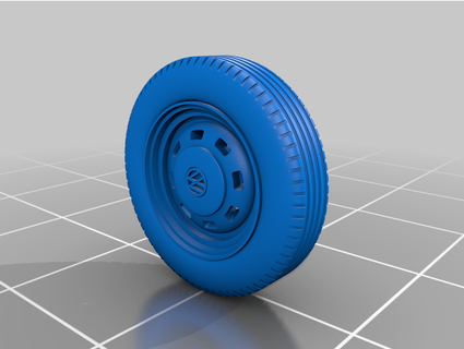 vw rad boombob automotor pneu escarabajo ruedas 3d print model - Mito3D