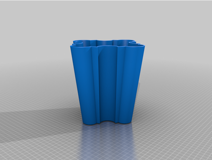 şekil vazo johnkh dekor çiçek 3d print model - Mito3D