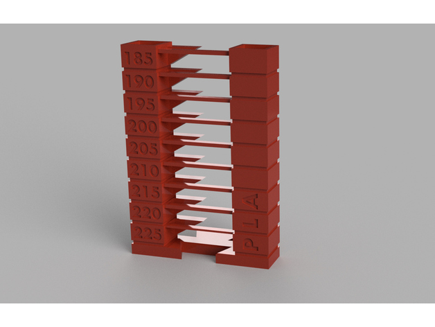yatt - temp tower humebeam 3D Printing Tests temperature test 3D print model - Mito3D