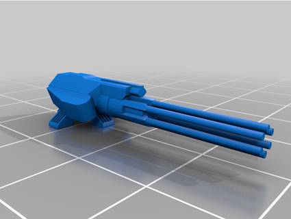 seçkinler tehlikeli büyük top esmfg Araçlar ışın patlamak parça lazer nabız silah 3d print model - Mito3D