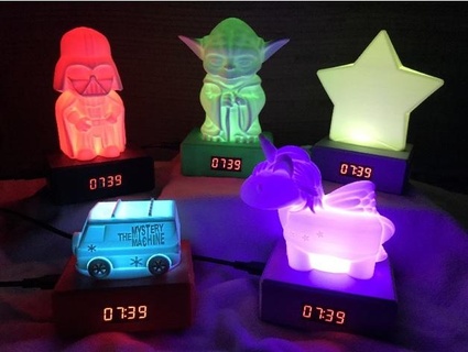luce up orologio 20 jonathon Fai 3d stampante allarme lampada guidato rgb scultura 3d print model - Mito3D
