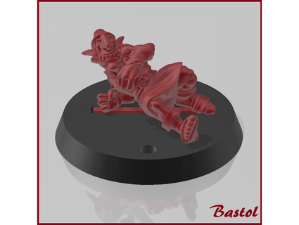 kan çanak cin 10 bastol oyunlar Bloodbowl fantezi Futbol minyatür trol 3d print model - Mito3D