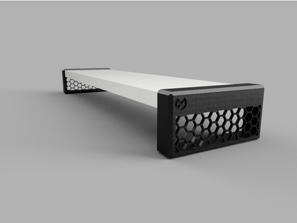 monitor tubo subida 100mm ikea rpen medio oficina 3d print model - Mito3D