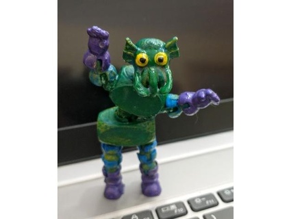 beweglich Poppin Roboter Spielzeug mix match Teile seltsam Spielsets Android Katze cthulhu Puppe Giraffe austauschbar geklickt Lego Modell Pop Joint 3d print model - Mito3D