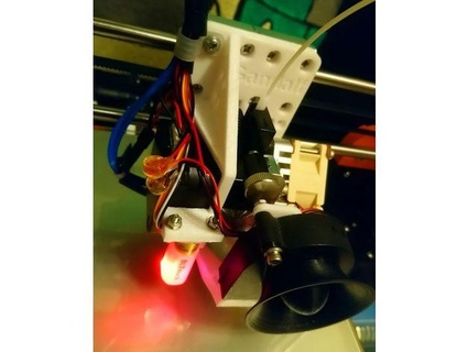 titan aero anet a8 carriage bltouch bauschlumpf 3D Printer Extruders e3d 3d print model - Mito3D