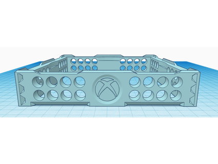 xsx verticale supporter couronne vecteur octogonal 3D impression Jeux jeu séries stands vidéo Jeu Xbox manette 3d print model - Mito3D
