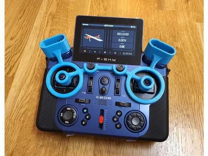 frsky x20 gimbal & switches protector - hirez99 DIY cover diy ethos fros horus tandem taranis opentx protect radio control x20s 3d print model - Mito3D