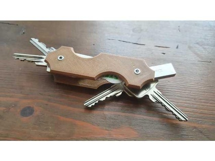 key holder remix - blank faeslich Organization keychain keyring 3d print model - Mito3D