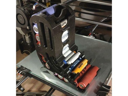 accu dispenser box konasz Tool Holders & Boxes 18650 accumulator battery storage 3d print model - Mito3D