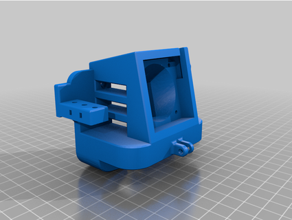 satsana ender 3 remix micro - swiss direct + bltouch endoscope mount suidog 3D Printer Parts v2 3d print model - Mito3D