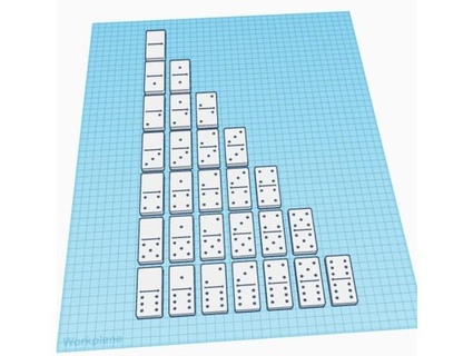 Basic 6 Domino einstellen rkxone Spiele 3d print model - Mito3D