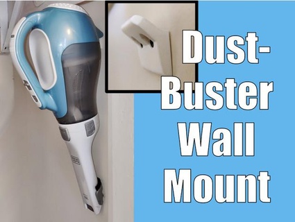 black & decker dustbuster wall mount - fits model chv1410l cordless handheld vacuum dust buster tonyyoungblood Organization 3d print model - Mito3D