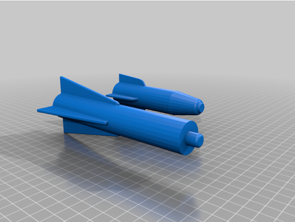 missile wing lewis victoria R/C Vehicles missle plane rc parts 3d print model - Mito3D