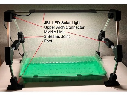 jbl Led güneş natur ışık çerçeve venil dış mekan Bahçe 1010 10x10 alüminyum profil akvaryum yeşil Ev büyümek makerbeam makerbeam10mm 3d print model - Mito3D