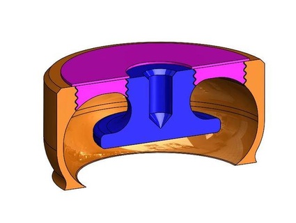 yönlü rulman kendine mühendislik Omni omniwheel tekerlek 3d print model - Mito3D