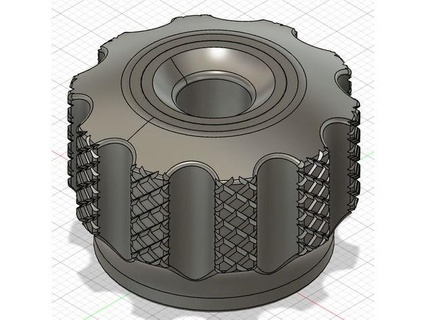 zigrinato ender 3 v2 nylock cintura tenditore pomello robertd33 3D stampante parti 3vw 3v2 3d print model - Mito3D