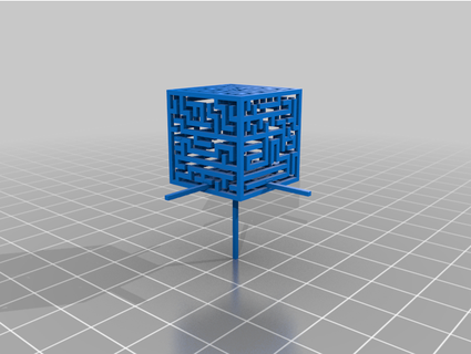grande laberinto cubo solución actualizado fra99le rompecabezas 3d juguete 3d print model - Mito3D