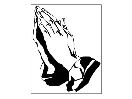 praying hands sstrange Art 3d print model - Mito3D