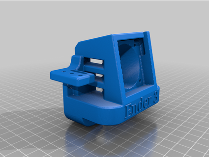 satsana ender 3 fan duct bl touch mount aadon 3D Printing creality ender3 pro remix 3d print model - Mito3D