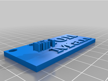 Demir adam işaret 1 anahtarlık sagandbag2012 3d print model - Mito3D