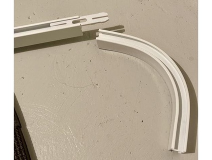 ikea vidga tenda traccia connettore makerslocker sostituzione parti 3d print model - Mito3D
