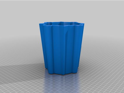 şekil 2 vazo johnkh dekor çiçek 3d print model - Mito3D