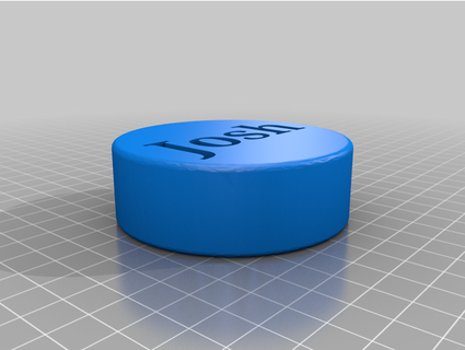 Josh hockey palet géocacheur accessoires glace Joshua 3d print model - Mito3D