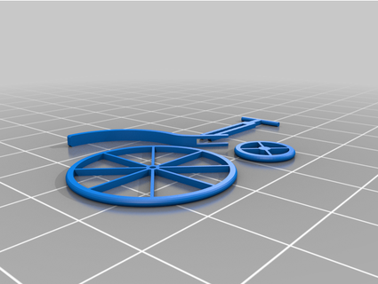 penny farthing Taharez vehiculos 28mm bicicleta mesa juego azar 3d print model - Mito3D
