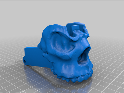 airsoft m4 cráneo Magwell apretón justo juguete juego accesorios 3d print model - Mito3D
