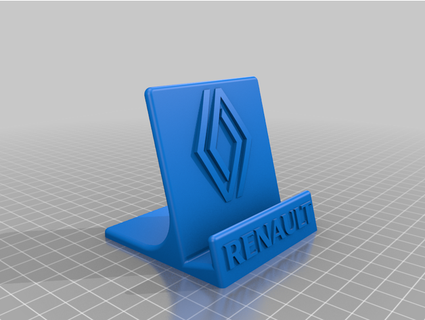 phone stand - support telephone renault 2021 atelier3d creationlab 3D Printing 3d print model - Mito3D