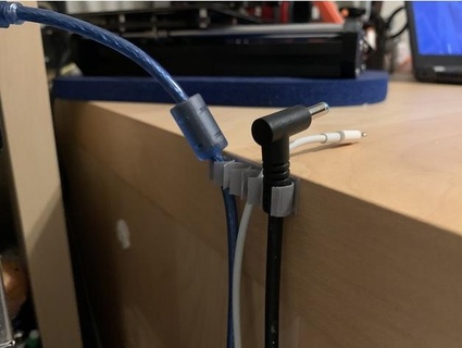 cable organizer 3d printer Office cord desktop wire 3d print model - Mito3D