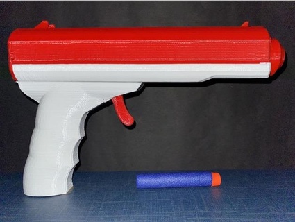Schaum Pfeil Gewehr nerf kompatibel 3dprinted Projekte Spielzeuge Spiele Airsoft Blaster Schütze Pistole mechanisch Spielzeug Nerfgun Waffe 3d print model - Mito3D