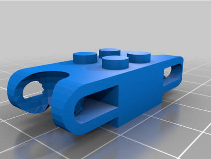 double quadruple ball joint brick technic axe hole melmaking Construction Toys lego compatible 3d print model - Mito3D