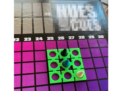 Farbtöne Hinweise Tafel Spiel Wertung Gitter nervös Spielzeug Zubehör Brettspiel Teile 3d print model - Mito3D