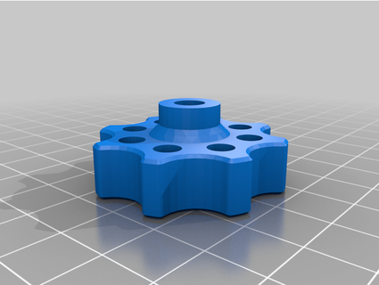 mando m6 screw anycubic fotón bastlwastl84 3D impresora partes 6 kant perilla bloqueo drehrad freecad hexagonal knopf tornillo 3d print model - Mito3D