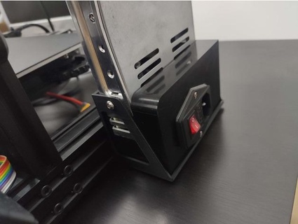 Ender 3 Profi Leistung liefern Fickzama 3D Drucker Zubehör Realität fuente alimentacion Energieversorgung Halter Unterstützung montieren soporte 3d print model - Mito3D