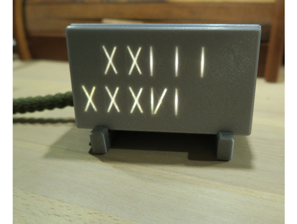 romain chiffres l'horloge radar électronique arduino regarder 3d print model - Mito3D