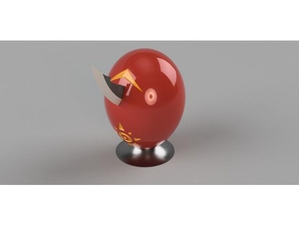 digi egg courage singe accessoires digiegg digimon aventure 2 3d print model - Mito3D