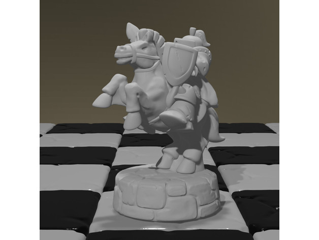 human knight ches piece nemo mk2 Chess chess fantasy 3D print model - Mito3D