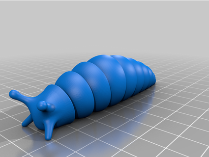 friendly articulated slug dualmaterial maracmb 3D Printing Tests 3d print model - Mito3D