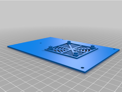 ender 3 planche couverture gaine 60x10 ventilateur babutcha 3D imprimante accessoires assiette 3d print model - Mito3D