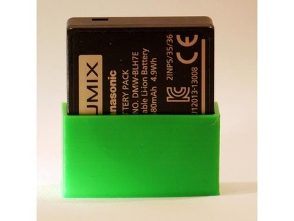 lumix batteria dmw blh7e terminale copertina guaina cap draerius telecamera dmc gm5 lx15 dmc12 gf7 gx800 panasonic 3d print model - Mito3D